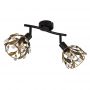 Globo Lighting Mika 157592 lampa podsufitowa 2x25 W czarna zdj.3