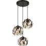 Globo Lighting Mika 157593HR lampa wisząca 3x40 W czarna zdj.1