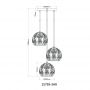 Globo Lighting Mika 157593HR lampa wisząca 3x40 W czarna zdj.2
