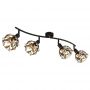Globo Lighting Mika 157594 lampa podsufitowa 4x25 W czarna zdj.4