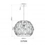 Globo Lighting Mika 15759H lampa wisząca 1x40 W czarna zdj.2