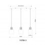 Globo Lighting Aleidis 157683 lampa wisząca 3x25 W czarna-przydymiona zdj.2