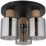 Globo Lighting Aleidis 157683D lampa podsufitowa 3x25 W czarna-przydymiona zdj.1