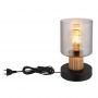 Globo Lighting Aleidis 15768T lampa stołowa 1x25 W czarna-przydymiona zdj.3