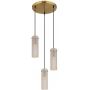Globo Lighting Karolo 157753HR lampa wisząca 3x40 W złota-bursztynowa zdj.1