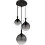 Globo Lighting Dalton 158853H lampa wisząca 3x10 W czarna-przydymiona zdj.4