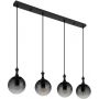 Globo Lighting Dalton 158854H lampa wisząca 4x40 W czarna-przydymiona zdj.4