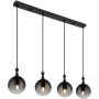 Globo Lighting Dalton 158854H lampa wisząca 4x40 W czarna-przydymiona zdj.1