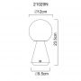 Globo Lighting Sora 21029N lampa stołowa 1x1.5 W nikiel zdj.2