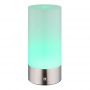 Globo Lighting Lex 21040RGB lampa stołowa 1x1.8 W nikiel zdj.4