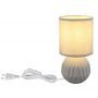 Globo Lighting Sylas 21730G lampa stołowa 1x40 W szara zdj.4