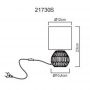 Globo Lighting Sylas 21730S lampa stołowa 1x40 W czarna zdj.2