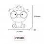 Globo Lighting Sheepy 21760B lampka nocna dziecięca 1x1 W niebieska zdj.2