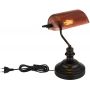 Globo Lighting Antique 2491C lampa stołowa 1x60 W czarna-przezroczysta-miedź zdj.3