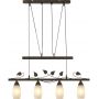 Globo Lighting Venezia 30800423X lampa wisząca 4x28 W czarna zdj.1