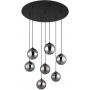 Globo Lighting Riha 561337H lampa wisząca 6x3.5 W czarna-przydymiona zdj.4