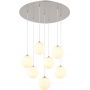 Globo Lighting Riha 561407H lampa wisząca 6x3.5 W biała-nikiel zdj.1