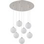 Globo Lighting Riha 561407H lampa wisząca 6x3.5 W biała-nikiel zdj.4