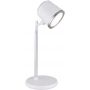 Globo Lighting Meeya 58454W lampa biurkowa 1x6 W biała-srebrna zdj.5