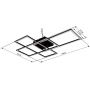 Globo Lighting Gabriel 6722740NBSH lampa podsufitowa 1x40 W czarna zdj.2