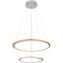 Globo Lighting Umbra 6733344H lampa wisząca 1x40 W biała-złota-srebrna zdj.1