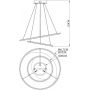 Globo Lighting Umbra 6733344H lampa wisząca 1x40 W biała-złota-srebrna zdj.2