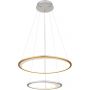 Globo Lighting Umbra 6733344H lampa wisząca 1x40 W biała-złota-srebrna zdj.5