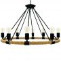 Goldlux Arthur 307927 lampa wisząca powyżej 6x20 W czarna-beżowa zdj.3