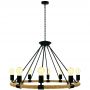 Goldlux Arthur 307927 lampa wisząca powyżej 6x20 W czarna-beżowa zdj.4