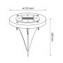 Goldlux Sol 315212 lampa solarna stojąca 1x W srebrny zdj.2