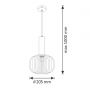 Goldlux Cumbria 317179 lampa wisząca 1x20 W szary/popielaty zdj.2