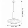 Goldlux Norfolk 317384 lampa wisząca 1x20 W złota zdj.2