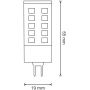 Goldlux Platinum 317506 żarówka led 1x4 W 6500 K g9 zdj.2
