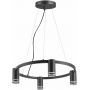 Goldlux Roma 327567 lampa wisząca 4x10 W czarna zdj.1