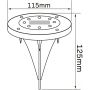Goldlux Solly 330246 lampa solarna stojąca 1x W srebrny zdj.2