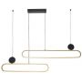 Goldlux Florentyna 333902 lampa wisząca 2x48 W złota zdj.1