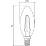 GTV LDC35FL440 żarówka 1x4 W 4000 K e14 zdj.2