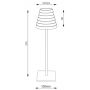 GTV Fizzi LDFIZZI10DEC lampa stołowa 1x2.5 W czarna zdj.2