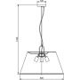 GTV Kasel OSKAS215DEC lampa wisząca 3x40 W szary/popielaty zdj.2