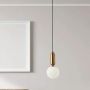 Italux Aldeva PND023401SBRO lampa wisząca 1x40 W złota zdj.3