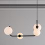 Italux Ferrand MDM41234BK lampa wisząca 4x25 W czarna zdj.3