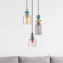Italux Namos PND270923AMCBRO lampa wisząca 3x40 W mosiądz zdj.3