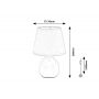 Rabalux Ingrid 74076 lampa stołowa 1x40 W beżowa zdj.2