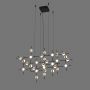 Italux Provenza MD1800106730ABG lampa wisząca x72 W czarna zdj.1