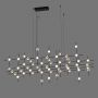 Italux Provenza MD1800106755ABG lampa wisząca x132 W czarna-złota zdj.1