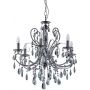 Italux Barocco Black MD727096B lampa wisząca 6x40 W czarna zdj.1