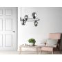 Italux Roxane MDM40454BKSG lampa wisząca 4x40 W czarna zdj.2