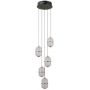 Italux Alani PND343755BK lampa wisząca 5x28 W czarna zdj.1