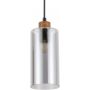 Italux Naster PND230511WO lampa wisząca 1x25 W czarna-drewno zdj.4