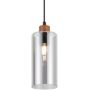 Italux Naster PND230511WO lampa wisząca 1x25 W czarna-drewno zdj.6